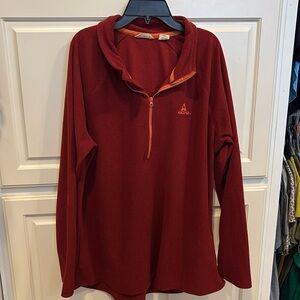 ASCEND 1/4 gridded fleece pullover sun dried tomato color 
Sz XL 
LIKE NEW
